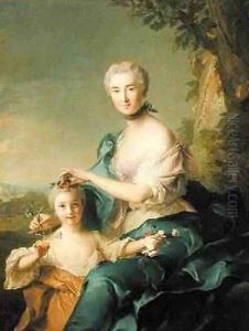 Madame Crozat de Thiers and her Daughter 1733