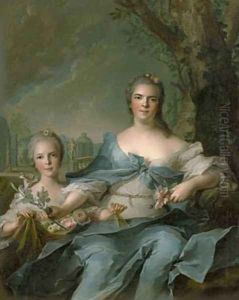 The Duchess of Parma and her daughter Isabelle