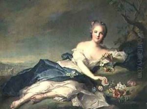 Henrietta Maria of France 1606-69 as Flora 1742