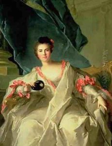 Portrait of la Marquise de la FerteImbault 1740 by Jean-Marc Nattier