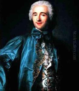Portrait of a gentleman in a blue coat
