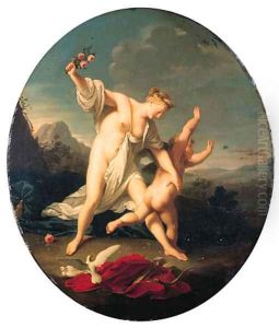 Venus chastising Cupid; and Venus and Cupid by Jean-Marc Nattier