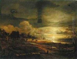 Canal at Moonrise