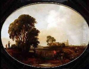 A landscape with Reedcutters