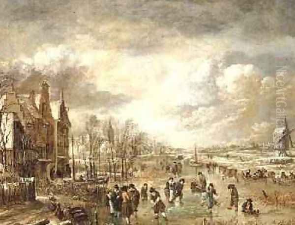 Winter Landscape with Skaters - view 1