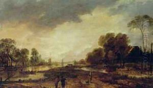 A River Scene Evening 1648