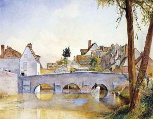 Pont de Minimes, Chartres by Henry Roderick Newman