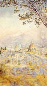 View of Florence from the East by Henry Roderick Newman