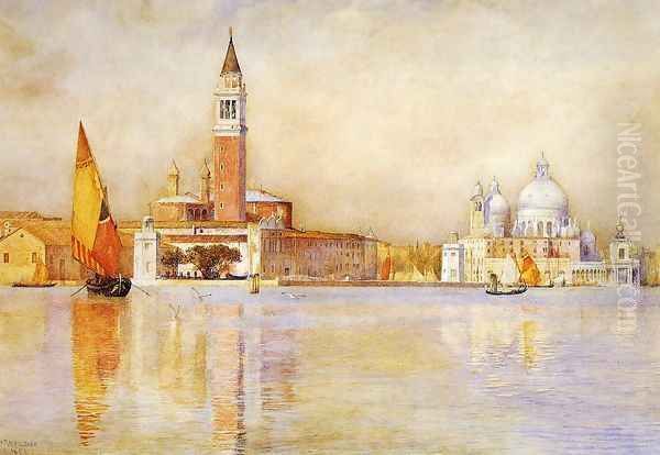 San Giorgio Maggiore and Santa Maria della Salute from the Giardino Publico - view 1