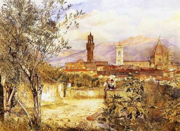 View of the Duomo fro the Mozzi Garden, Florence - view 1