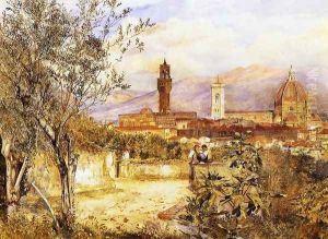 View of the Duomo fro the Mozzi Garden, Florence