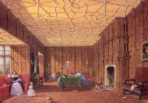The Drawing Room at Levens, Cumbria by Joseph Nash