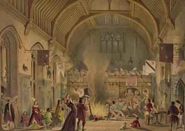 Banquet in the baronial hall Penshurst Place - view 1