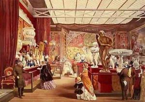 Great Exhibition French Room 1851 by Joseph Nash 1809-78