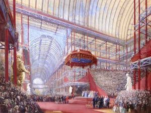 The Opening of the Crystal Palace, Sydenham, by Queen Victoria on 10th June 1854 by Joseph Nash