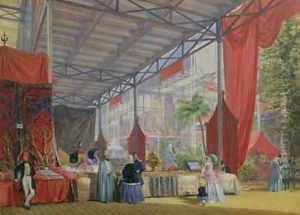 A Portion of the Transept of the Great Exhibition of 1851 by Joseph Nash