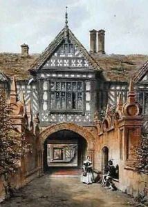 View of the North Entrance of Speke Hall by Joseph Nash