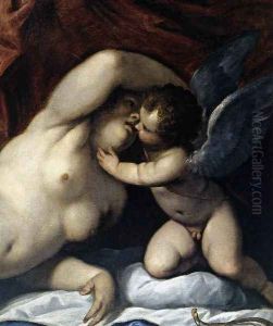 Venus and Cupid at Vulcan's Forge (detail) c. 1610