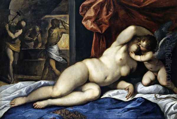 Venus and Cupid at Vulcan's Forge c. 1610 - view 1