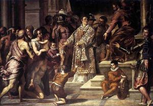 St Lawrence Giving the Wealth to the Poor 1575