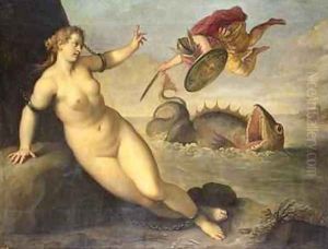 Perseus Rescues Andromeda, c.1610 by Palma Vecchio (Jacopo Negretti)