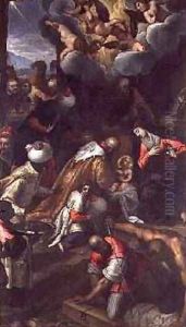 The Adoration of the Magi, 1608 by Palma Vecchio (Jacopo Negretti)