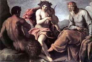 Apollo and Marsyas I by Palma Vecchio (Jacopo Negretti)
