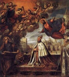Doge Pietro Loredan Beseeching the Virgin by Palma Vecchio (Jacopo Negretti)