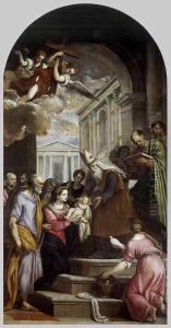 Presentation of Jesus in Temple by Palma Vecchio (Jacopo Negretti)