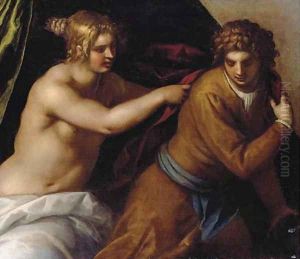 Joseph and Potiphar's wife by Palma Vecchio (Jacopo Negretti)