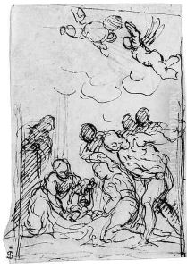 The Adoration of the Shepherds by Palma Vecchio (Jacopo Negretti)