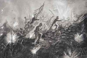 Attack on Fort Wagner Morris Island South Carolina 1863 by Thomas Nast