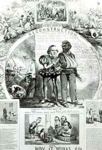 Reconstruction and How it Works from Harpers Weekly by Thomas Nast