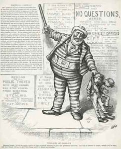 Tweed-le-dee and Tildendum from Harpers Weekly by Thomas Nast