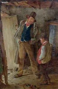 The Morning Lecture 1863 by Erskine Nicol