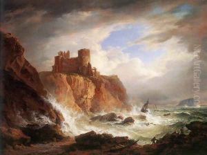 A View of Tantallon Castle c. 1816