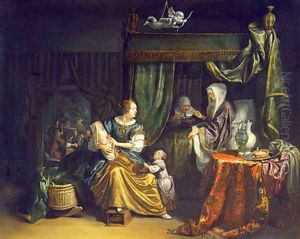 The Newborn Baby 1675 by Matthijs Naiveu