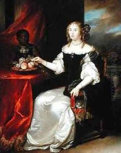 Portrait of an Elegant Lady 1670 by Caspar Netscher