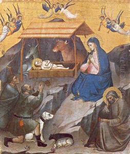 The Nativity 1385 by Filippo Napoletano