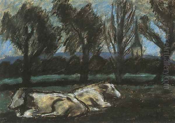 Resting Cows - view 1