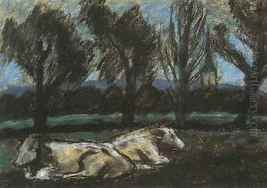 Resting Cows by Istvan Nagy