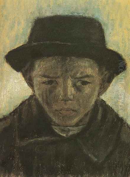 Hatted Head of a Boy c. 1930 - view 1