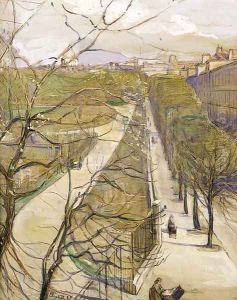 View of the Luxemborg Gardens, Paris by Elizabeth Nourse