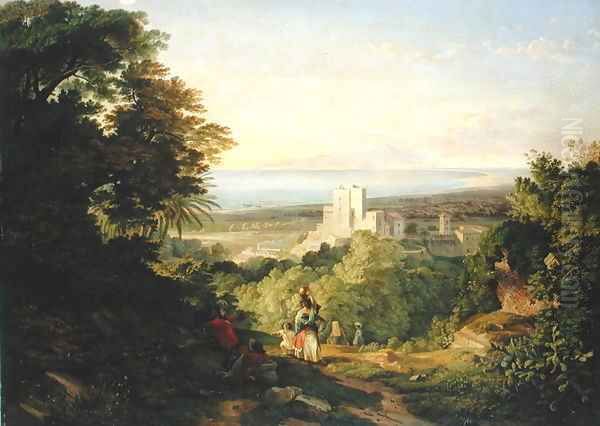 View of Terracina and Monte Circeo 1833 - view 1