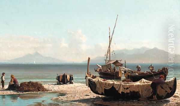 Fishing boats on the Neapolitan coast - view 1