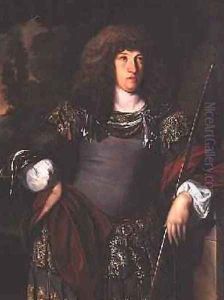 Portrait of a gentleman wearing classical costume by Eglon van der Neer