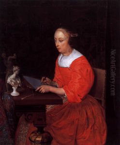 A Lady Drawing A Lady Drawing
