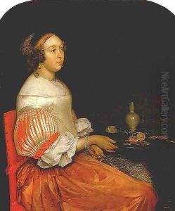 Young Lady at her Breakfast 2