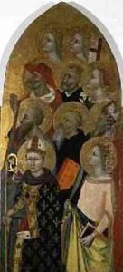 Saints and Angels 1360-70 by Allegretto Nuzi