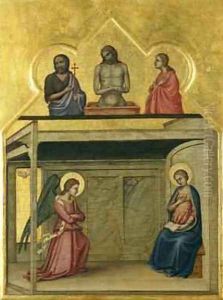 The Annunciation and Christ suffering 1351-75